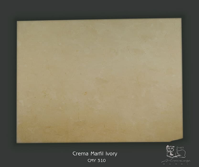 Crema Marfil Ivory (МРАМОР, 30, CMU398, Полировка, 1370, 2670, Слеб)