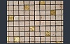 Travertin Mosaic с золотыми вставками